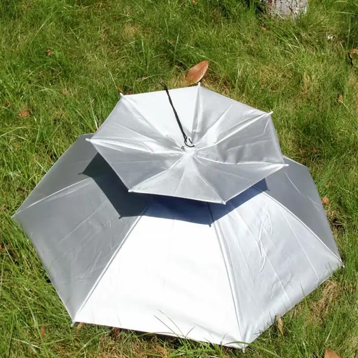 Chapeau de parapluie de pluie portable