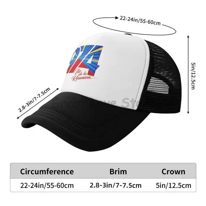 Casquette de Baseball personnalisée avec Logo de l'île de la réunion
