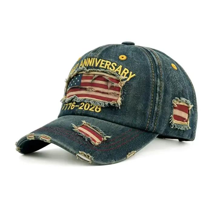 Casquette de baseball en sergé pour le 250e anniversaire