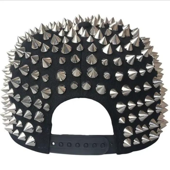 Nouveau Hip hop Punk Rock chapeaux pointes goujons Rivets casquettes de relance hommes printemps et automne