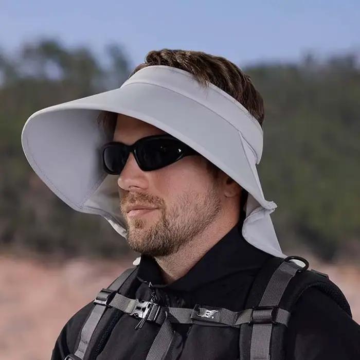 Casquette de soleil pour homme à visière large