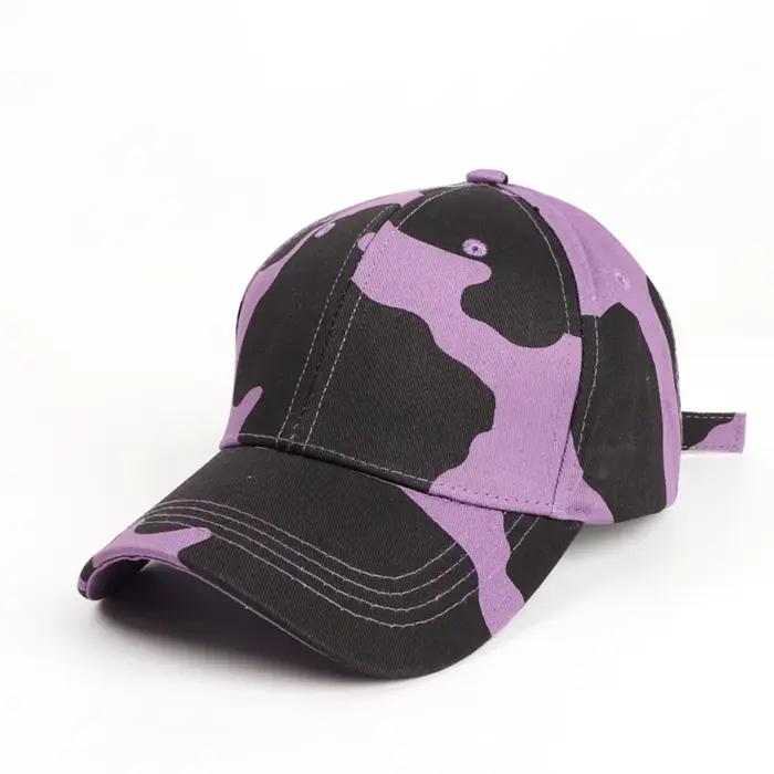 Casquette de baseball à motif vache à carreaux