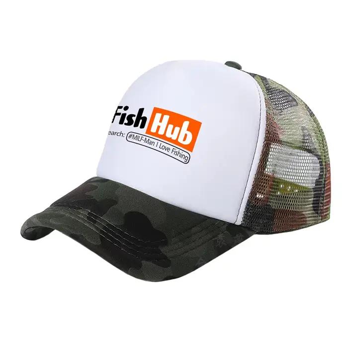 Casquette de camionneur airies de poisson hommes drôle chapeau de pêche