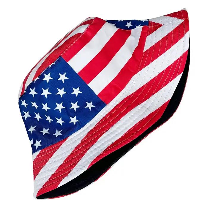 Chapeau seau drapeau américain patriotique