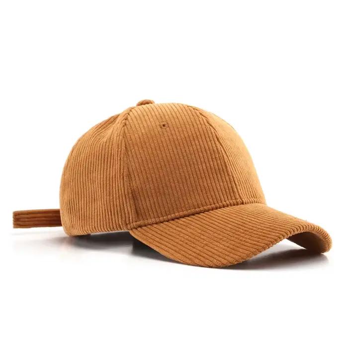 Casquette de Baseball en velours côtelé pour femmes et hommes
