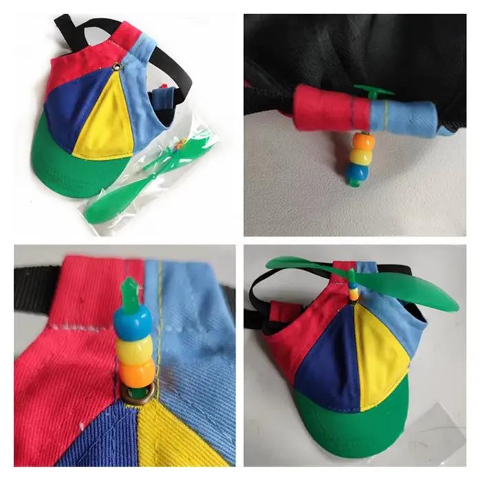Chapeau à hélices coloré et détachable pour animaux de compagnie – Adorable