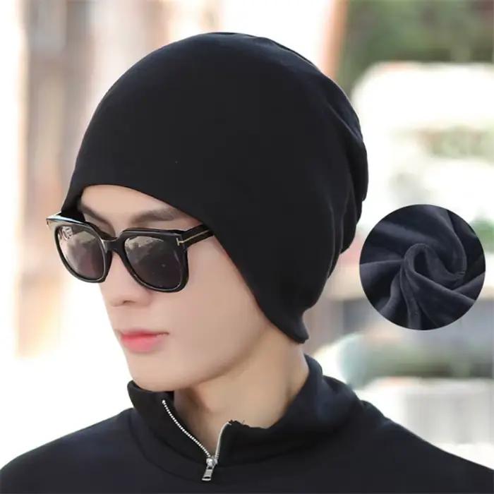 Bonnets amples en coton pour hommes