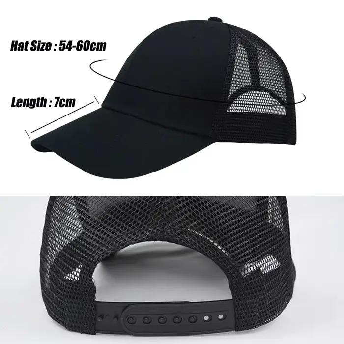 Casquette en maille avec logo personnalisé professionnel pour hommes et femmes