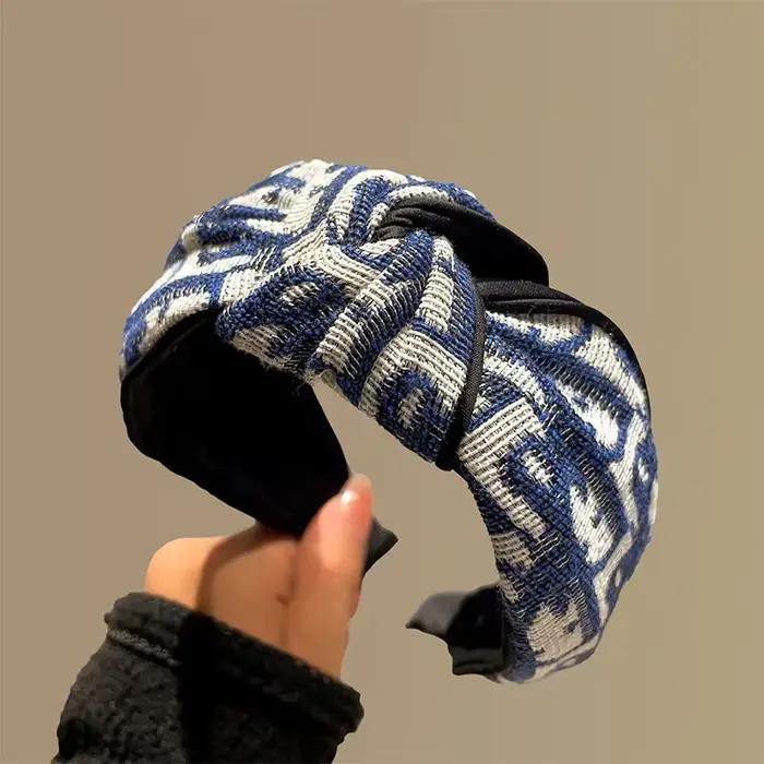 Bandeau rétro couleur Cowboy en tissu