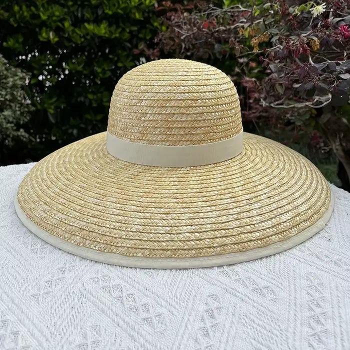 Nouveau Chapeau de Paille Tendance pour Femme