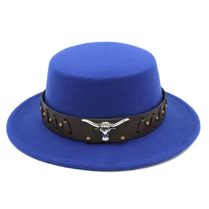 Chapeau haut de forme plat pour hommes et femmes