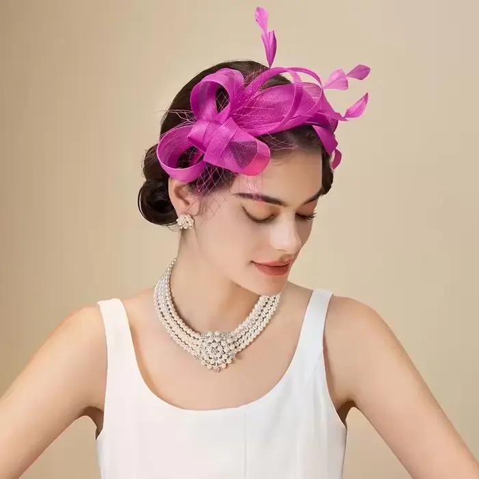 Chapeaux Derby en plumes - 2026 Victoria Fascinators Tenue Chapeaux