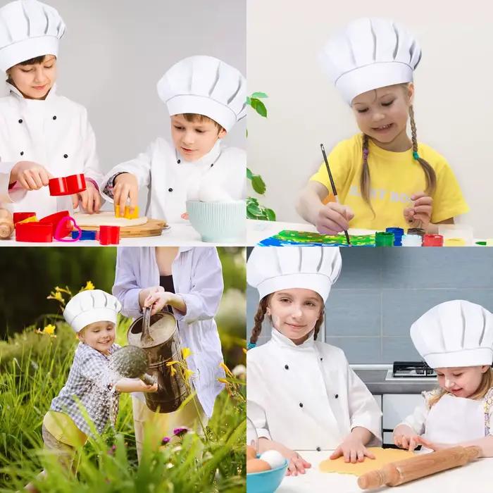 4 chapeaux de chef pour enfants