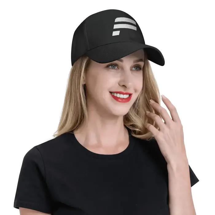 Casquette de baseball Fanatec F blanche classique pour femmes et hommes