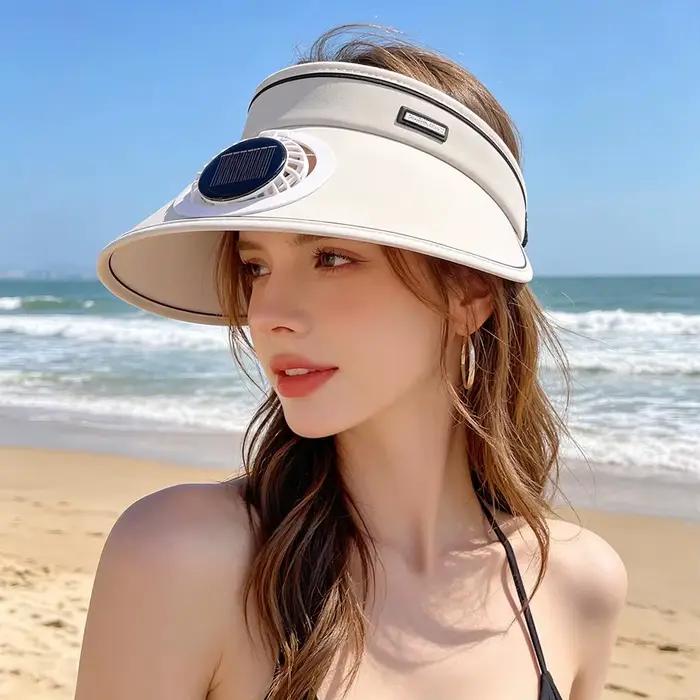 Chapeau solaire avec ventilateur