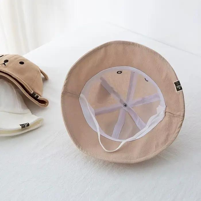 Chapeau Bob Bébé Ours Mignon avec Oreilles Garçon Fille Coton