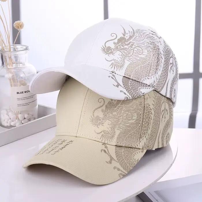 Casquettes de baseball imprimées dragon chinois