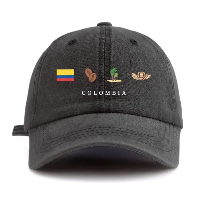 Casquette de baseball imprimée drapeau colombien