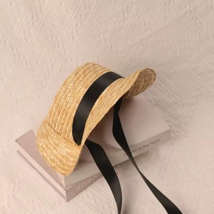 Chapeau de paille élégant rétro pour enfants