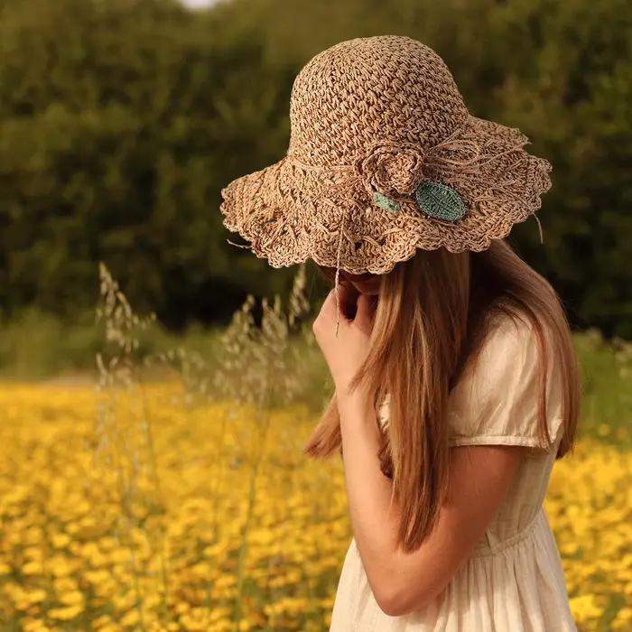 Chapeau de soleil d'été pour femmes
