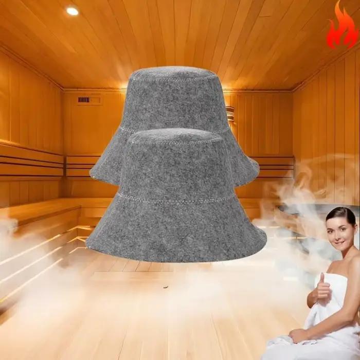 Chapeau de sauna en feutre à séchage rapide