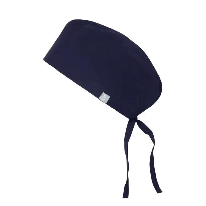 Casquettes de gommage bleu foncé avec bouton réglable à nouer au dos