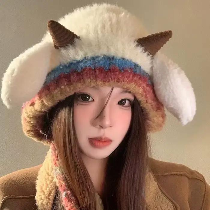 Chapeau coréen en peluche mignon