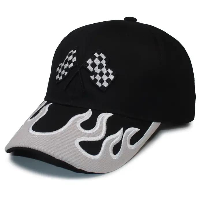 Casquette de Baseball Flame Racing unisexe