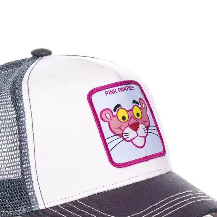Casquette de baseball en coton style hip-hop motif panthère de dessin animé légère et respirante avec filet pour hommes et femmes occasions spéciales
