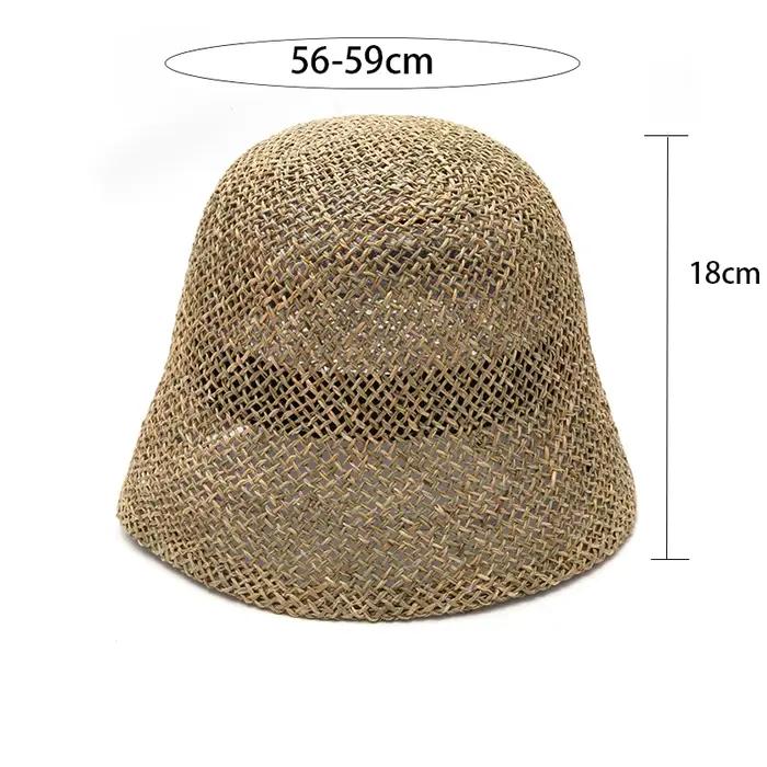 Chapeau de paille fait à la main pour femme