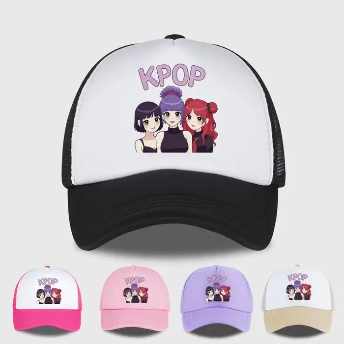 Casquette de camionneur en maille KPOP Anime Girl