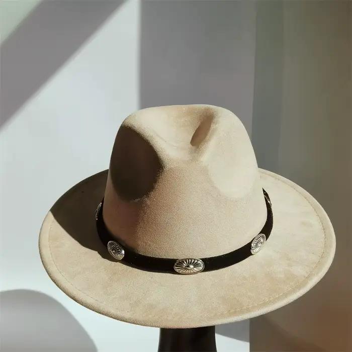 Chapeau fedora en daim simple pour hommes Fedoras avec bande faite à la main