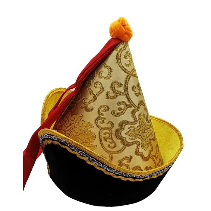 Steepletop – chapeaux de mongolie pour adultes, casquette de spectacle de Festival, couvre-chef traditionnel de mongolie, Royal Prince Cosplay