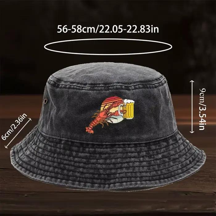 1 chapeau de pêcheur lavable de haute qualité
