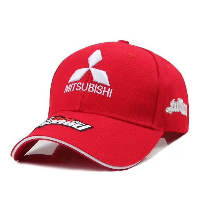 Casquette de baseball noire thème Mitsubishi Racing