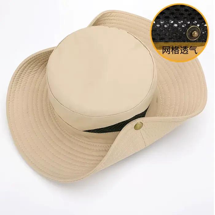 Nouveau Bob hommes seau de pêche chapeaux Anti-UV automne hiver Panama Protection extérieure pour les femmes Boonie mode