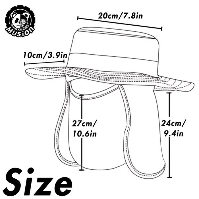 Musion – chapeau seau Anti UV pour hommes
