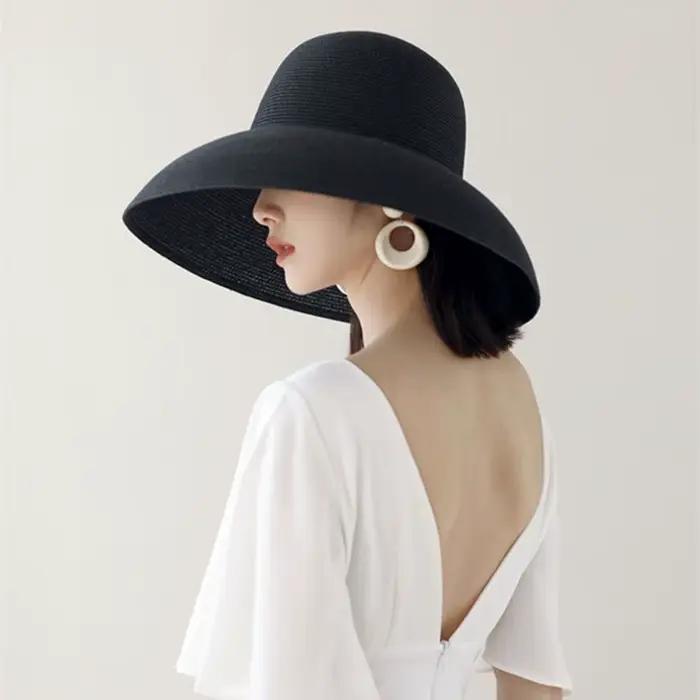 Chapeau de paille élégant style bohème