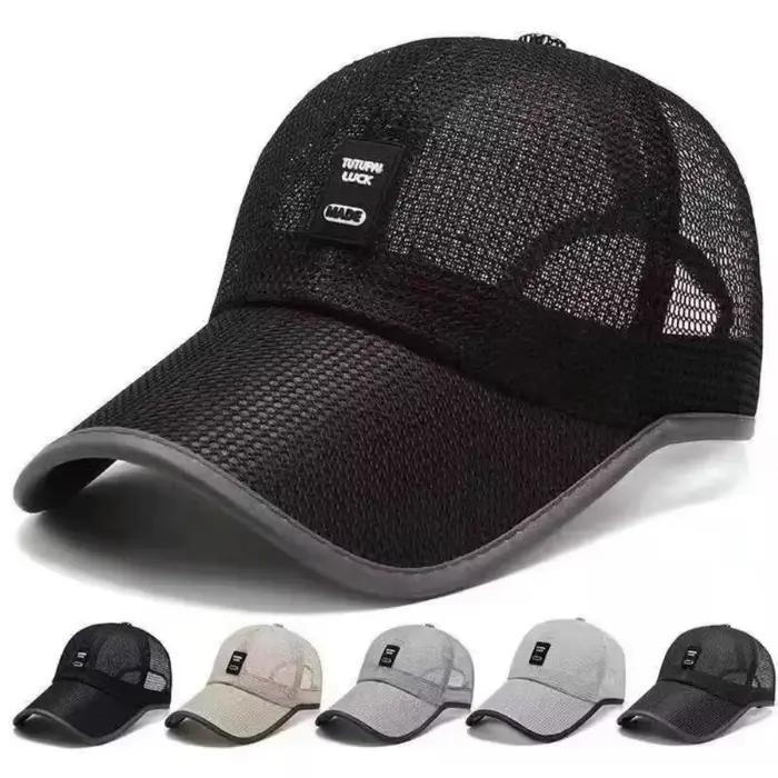 Casquette de baseball en maille respirante pour homme