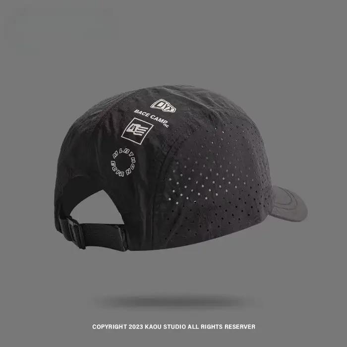 Casquette de baseball à visière courte en maille à séchage rapide - Respirante