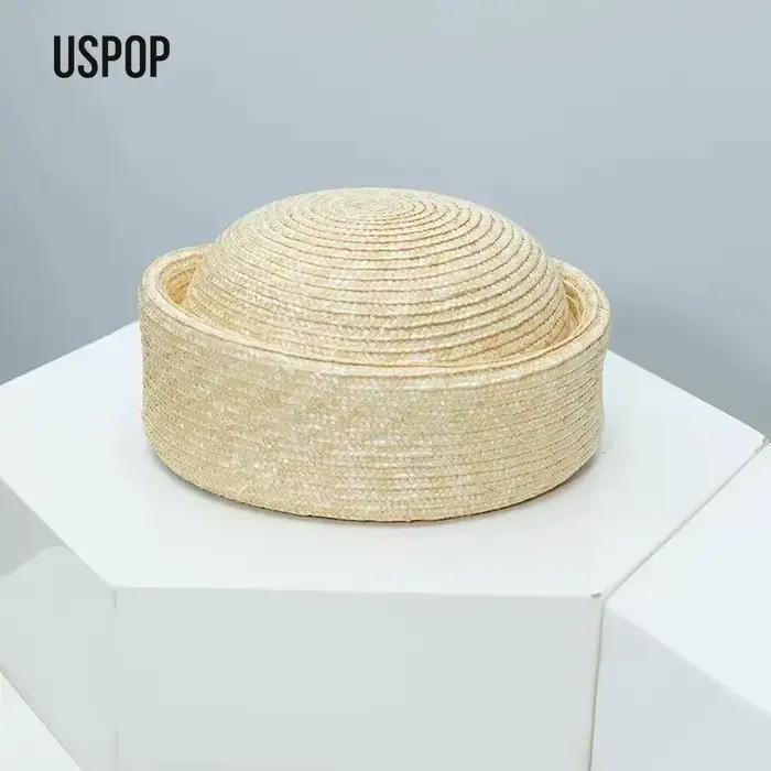 USPOP Chapeau d'été en paille pour femme