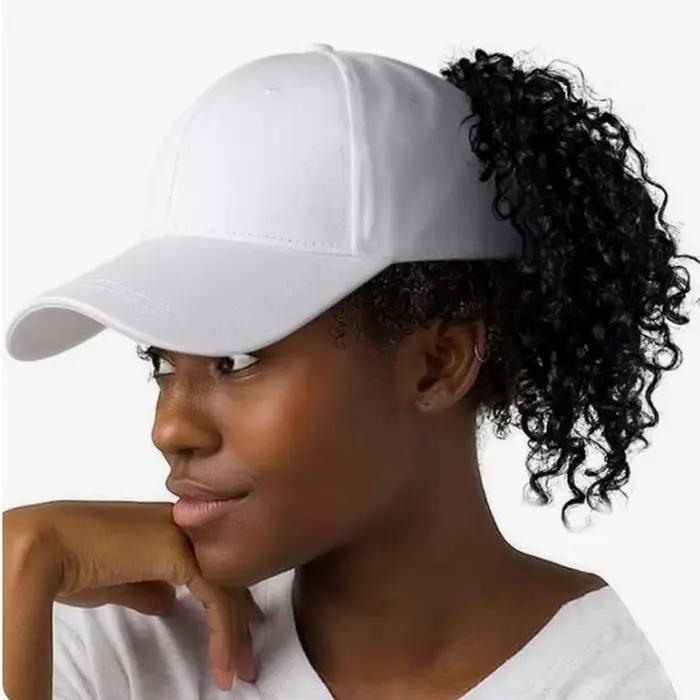 Casquette de Baseball queue de cheval haute de couleur Pure pour femmes et filles