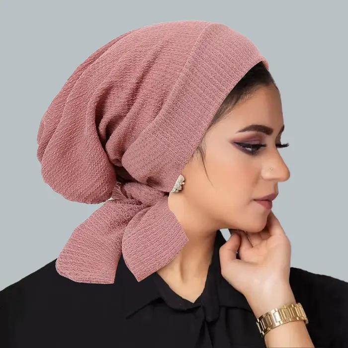 Nouveau chapeau turban à longue queue