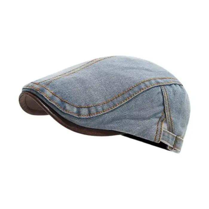 Chapeau béret en coton lavé classique 39BB