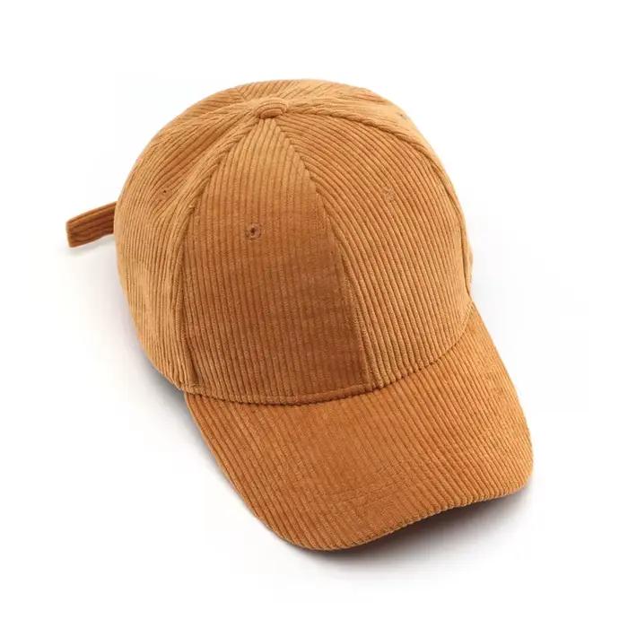 Casquette de Baseball en velours côtelé pour femmes et hommes