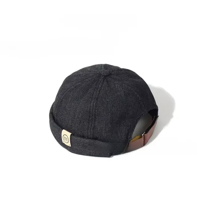 Chapeau sans bord vintage en polyester pour homme et femme, style sport, ajustement réglable, polyvalent pour toutes les saisons et occasions décontractées