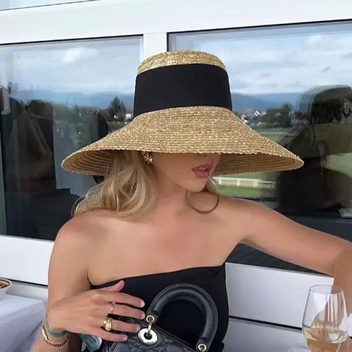 Chapeau de paille d'été pour femmes