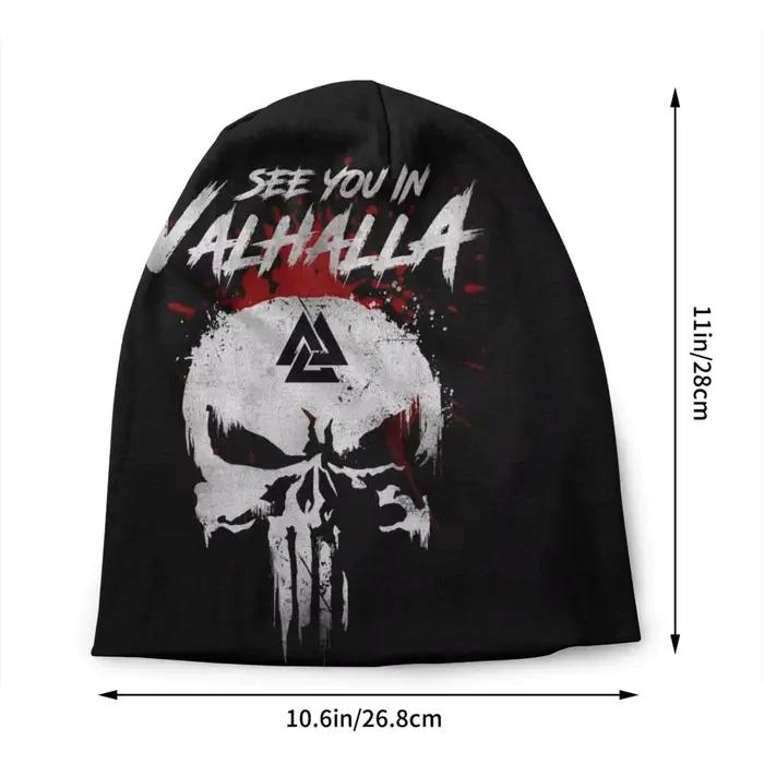 Personnalisé Viking dieu Vahalla Bonnet chapeau tricot chapeaux hommes femmes Hip Hop unisexe adulte chaud hiver Skullies bonnets casquettes