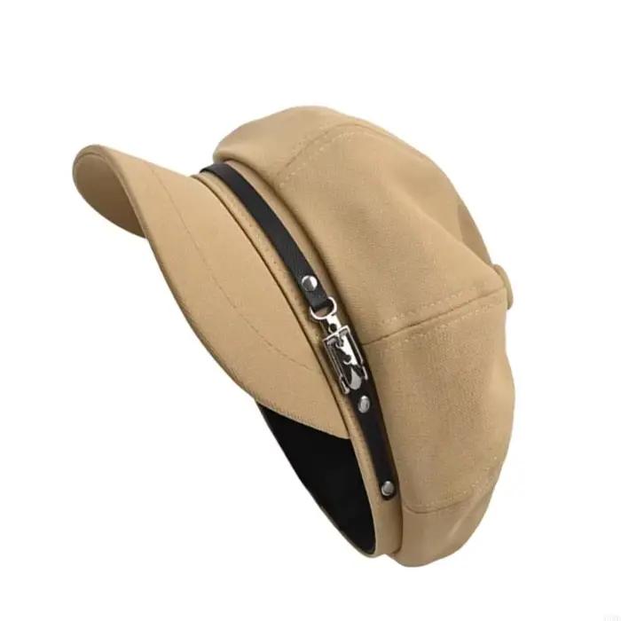 Béret Punk Harajuku, chapeau peintre à breloques décoratif