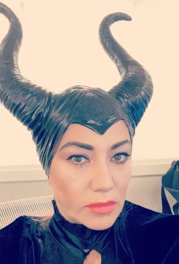 Coiffe de déguisement d'Halloween, chapeau noir avec cornes de reine